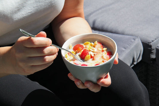 Perfect breakfast in summer