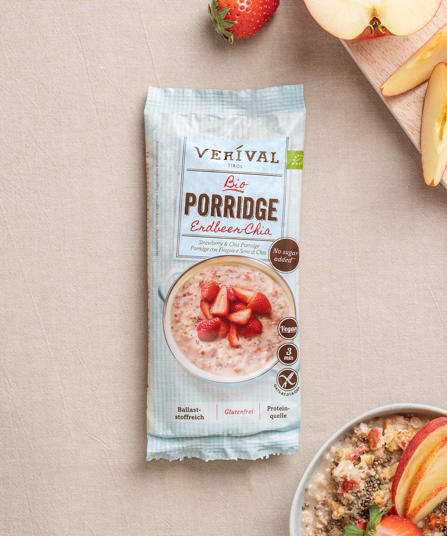 Bio Strawberry-Chia Porridge