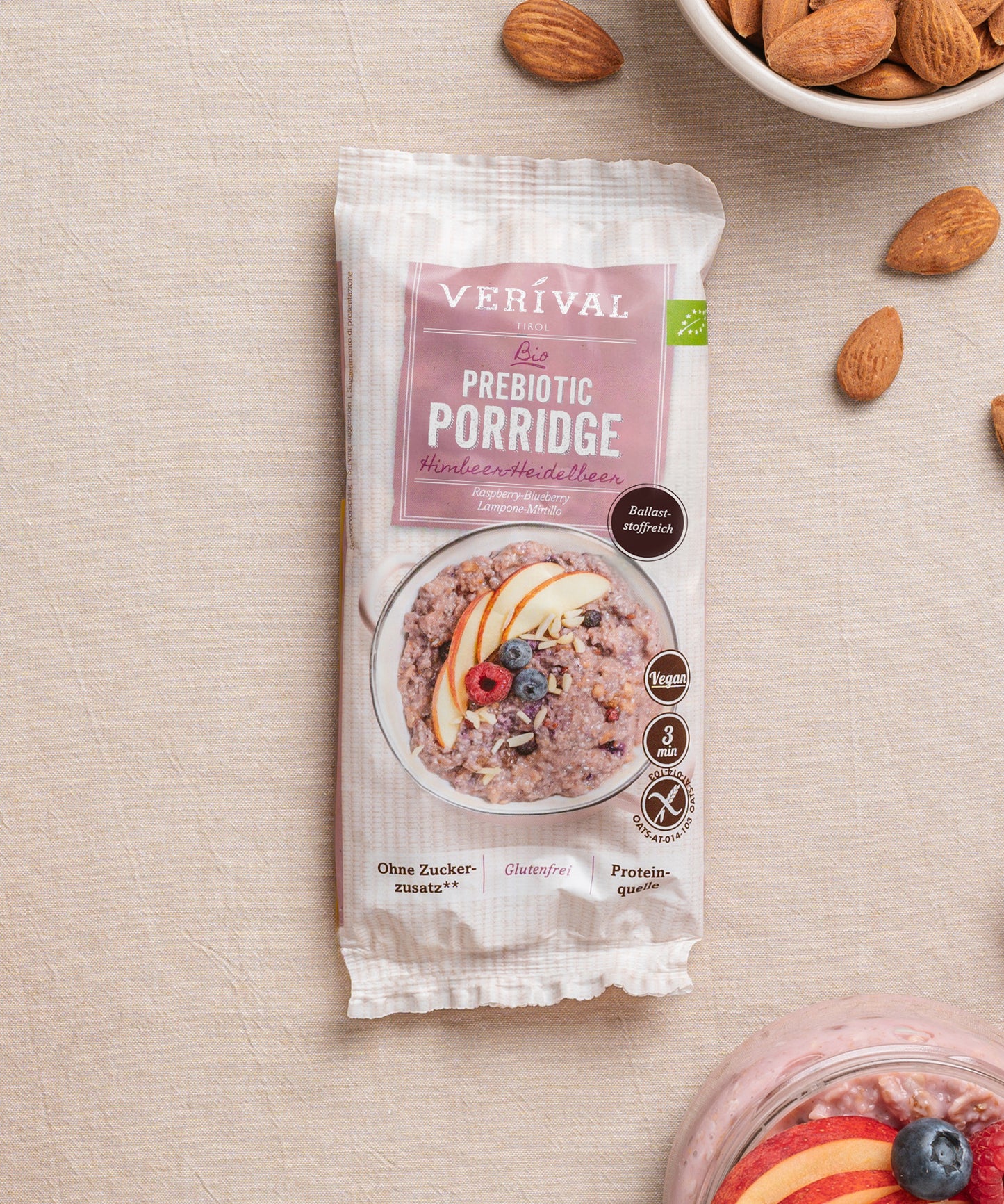 Bio Prebiotic Porridge Raspberry-Blueberry