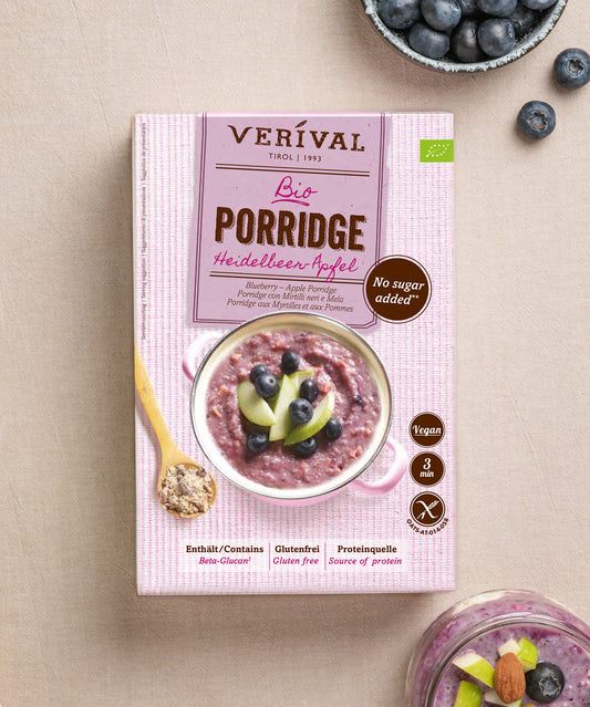 Bio Blueberry-Apple Porridge