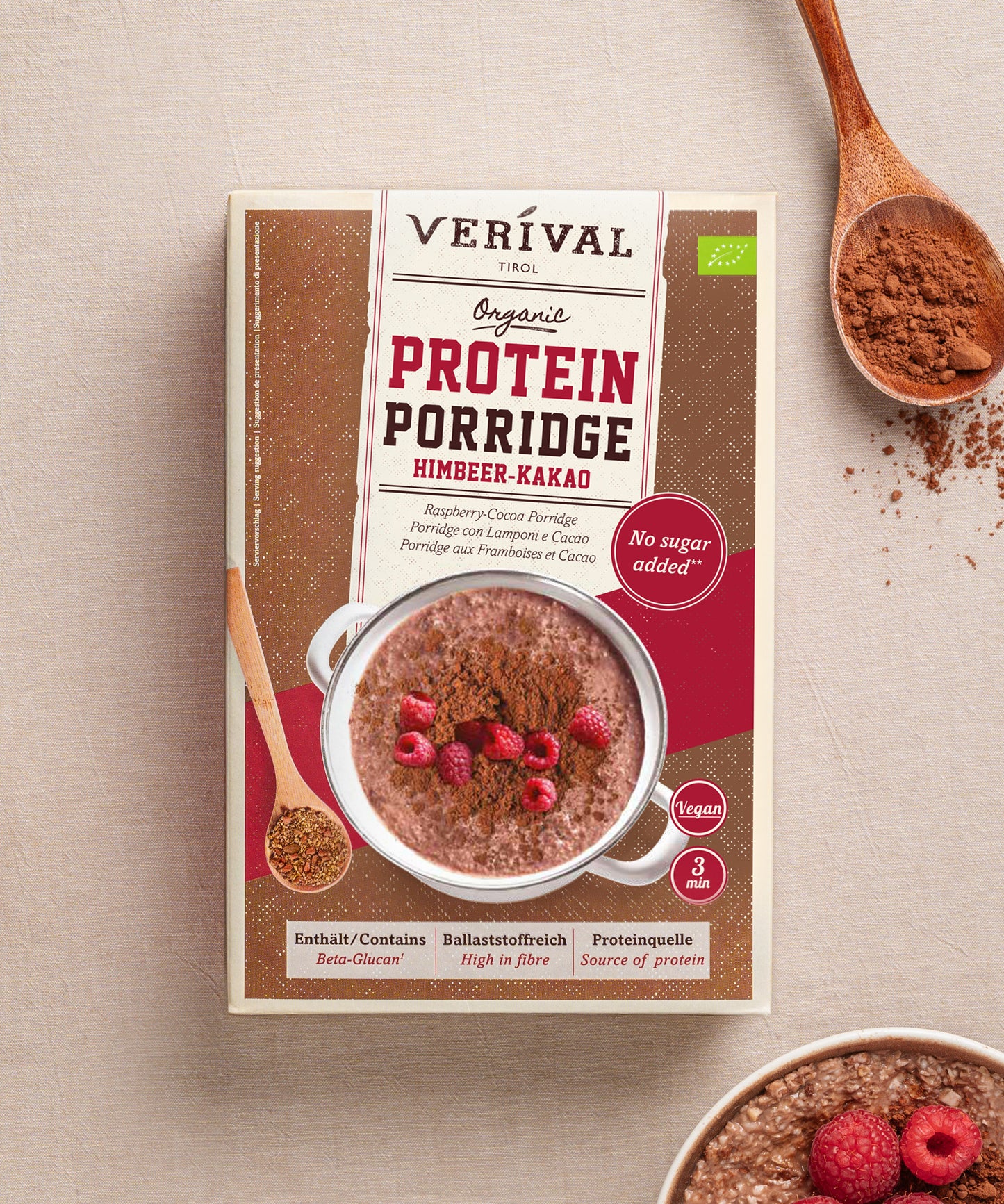 Protein Porridge Raspberry-Cocoa