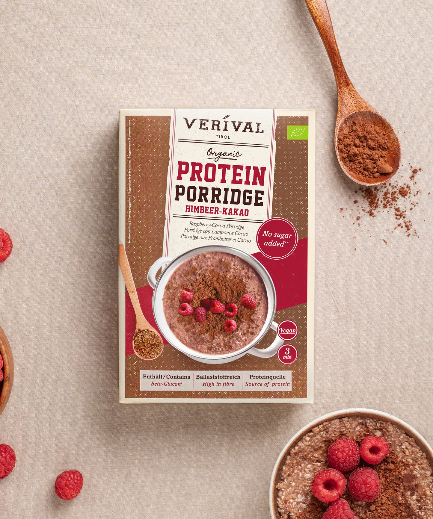 Protein Porridge Raspberry-Cocoa